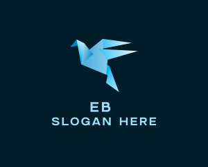 Origami Blue Bird Logo