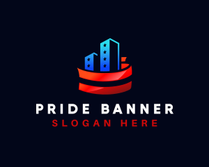 American Flag Building logo design