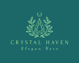 Natural Precious Crystal logo design