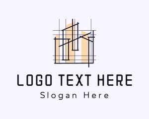 Fabrication - Abstract Architectural Building logo design