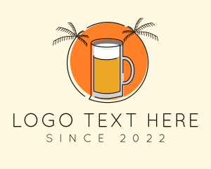 Beer - Tropical Tiki Beer Mug logo design