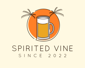 Alcohol - Tropical Tiki Beer Mug logo design