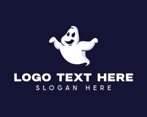 Holiday - Haunted Spirit Ghost logo design