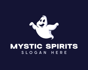 Paranormal - Haunted Spirit Ghost logo design