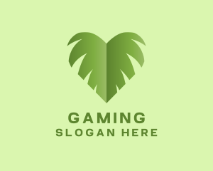 Green Leaf Heart Logo