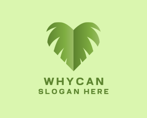 Green Leaf Heart Logo