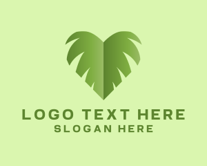 Green Leaf Heart Logo