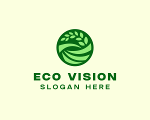 Eco Farm Field logo design