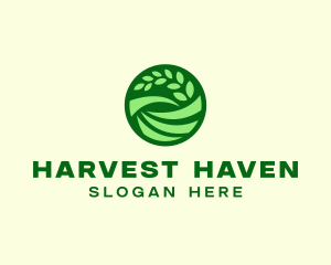 Eco Farm Field logo design