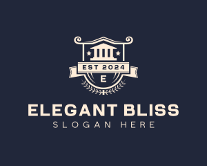 Elearning - University Law School logo design