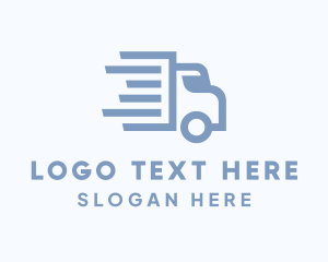 Highway - Blue Trucker Shipping logo design