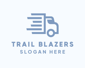 Blue Trucker Shipping logo design