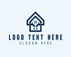 Faucet - Plumbing Pipe Faucet logo design