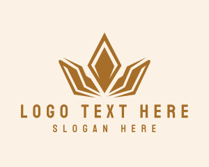 High End - Fashion Crown Jewel logo design