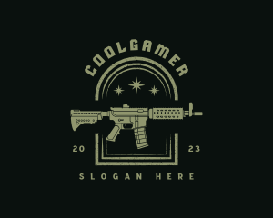 Military Rifle Gun Logo