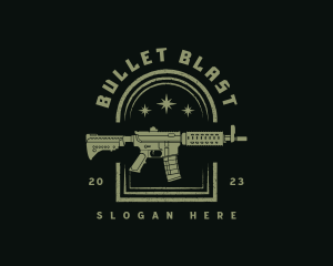 Ammunition - Military Rifle Gun logo design