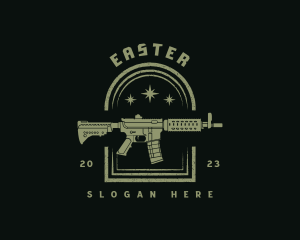 Trigger - Military Rifle Gun logo design