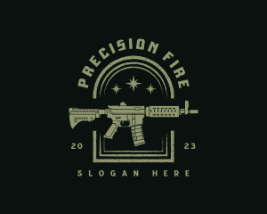 Artillery - Military Rifle Gun logo design