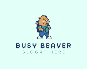 Adventure Beaver Camper logo design