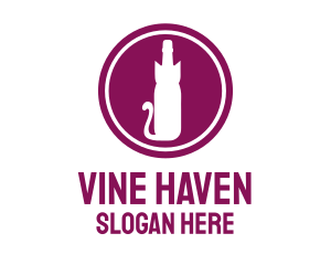 Purple Cat Winery logo design