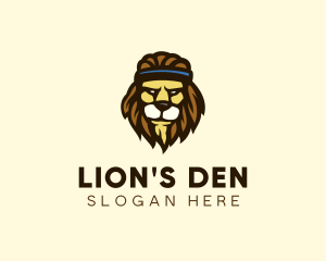 Fitness Lion Head   logo design