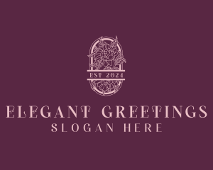 Elegant Flower Garden  logo design