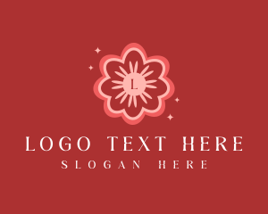 Sparkle - Flower Spa Wellness logo design