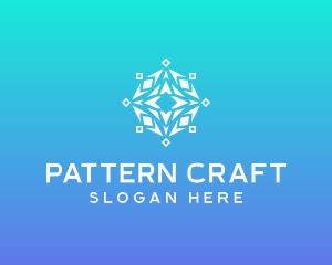 Radial Geometric Pattern logo design