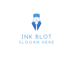 Fountain Pen Nib Star logo design