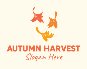 Autumn - Nature Autumn Leaves logo design