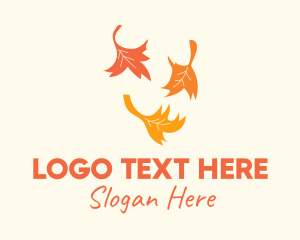 Nature Autumn Leaves Logo