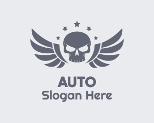 Pirate Wing Skull Logo