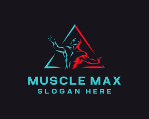 Bodybuilding - Strong Bodybuilder Gym logo design