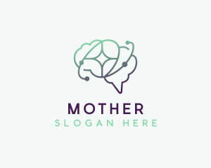 Developer - Brain Software Artificial Intelligence logo design