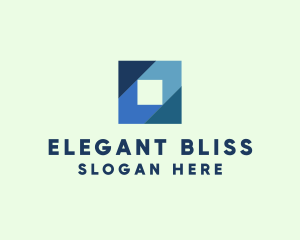 Blue Business Square Logo
