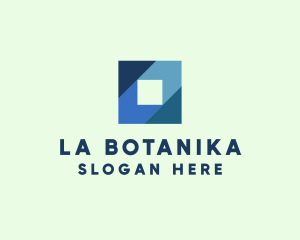 Blue Business Square logo design