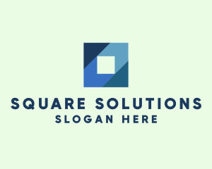 Square - Blue Business Square logo design