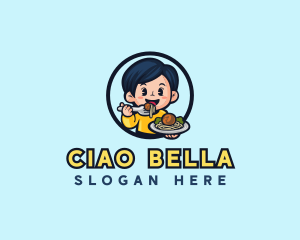 Dining Pasta Meatball  logo design