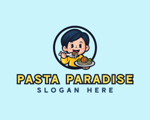 Dining Pasta Meatball  logo design