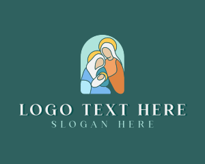 Christmas - Christmas Holy Family logo design