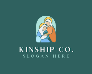 Family - Christmas Holy Family logo design