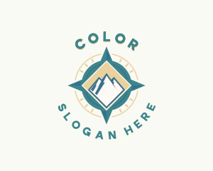 Tourism - Mountain Peak Compass logo design