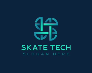 Business Tech Letter S logo design