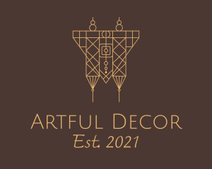 Native Woven Hanging Decor logo design