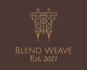 Native Woven Hanging Decor logo design