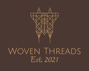 Native Woven Hanging Decor logo design