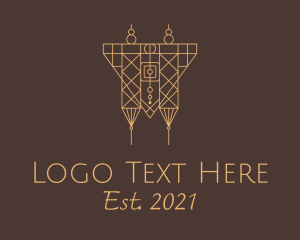 Woven - Native Woven Hanging Decor logo design
