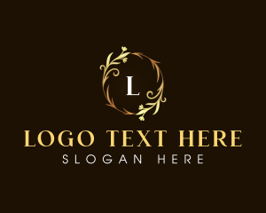 Funeral Parlor - Luxury Floral Ornament logo design