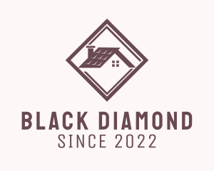 Diamond Roofing Real Estate  logo design