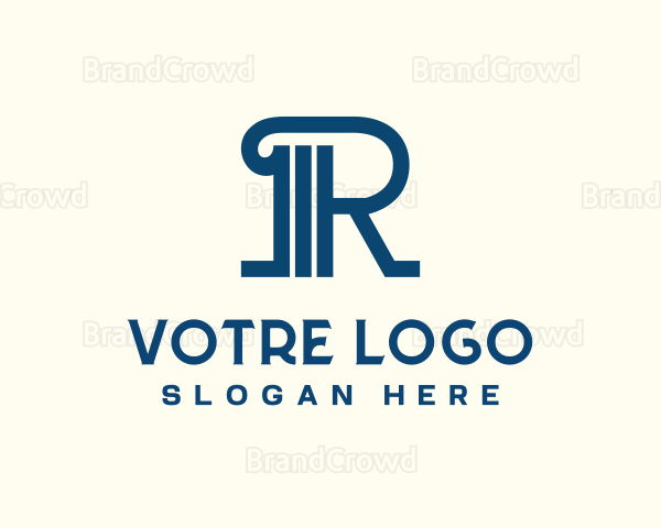 Professional Pillar Letter R Logo
